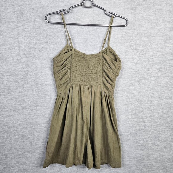 AERIE Women's Olive Green Pockets Jumpsuit Size S NEW - Picture 2 of 13